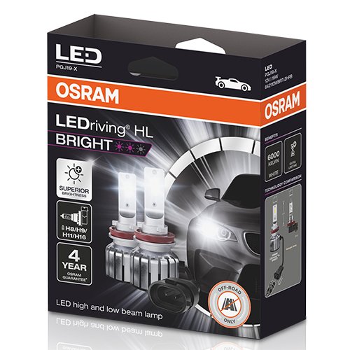 OSRAM LEDRIVING® HL BRIGHT 12V 19.0W PGJ19-2 / PGJ19-5 / PGJ19-1 / PGJ19-3 ? \"H8/H11/H16/H9\"
