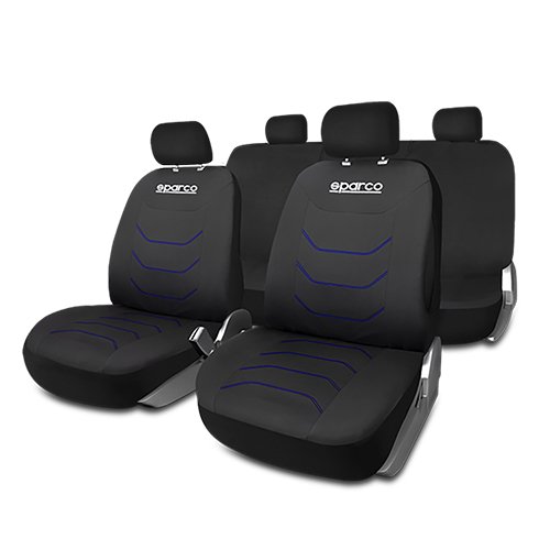 JUEGO FUNDAS CORSA NEGRA/AZUL CS6
