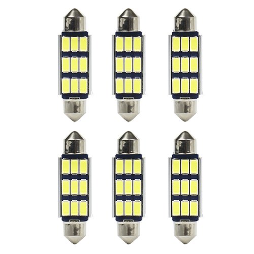 PACK BOMBILLA PLAFONIER 42MM 6 PCS CANBUS WHITE