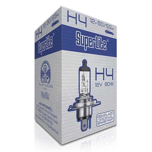 BOMBILLA H4 12V 60W 1 PC NIGHT VISION SUPERLITE