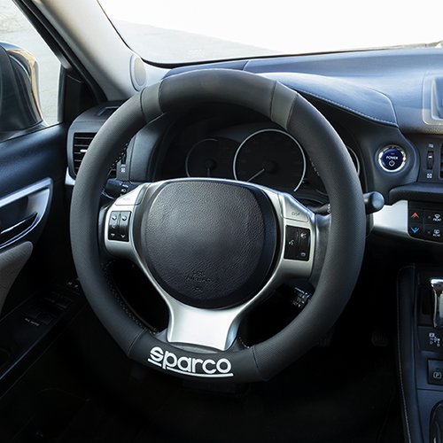 FUNDA VOLANTE SPC BASE PLANA NEGRO/GRIS 37CM CS10