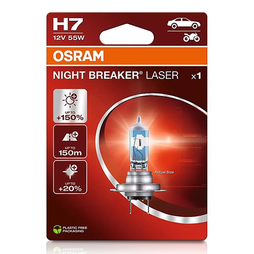OSRAM NIGHT BREAKER LASER 64210NL-1BL H7 PX26D 12V 55W