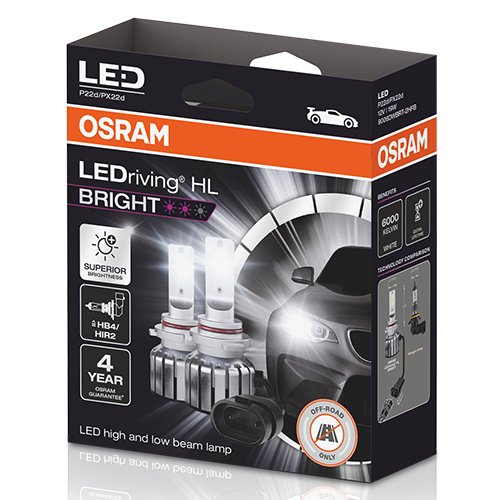 OSRAM LEDRIVING® HL BRIGHT 12V 19.0W P22D / PX22D ? \"HB4(9006)/HIR2\"