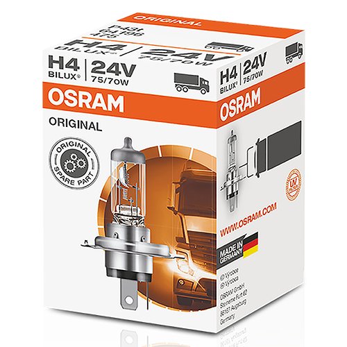 HALOGEN OSRAM ORGINAL  64196 P43T 24V 75/70W H4