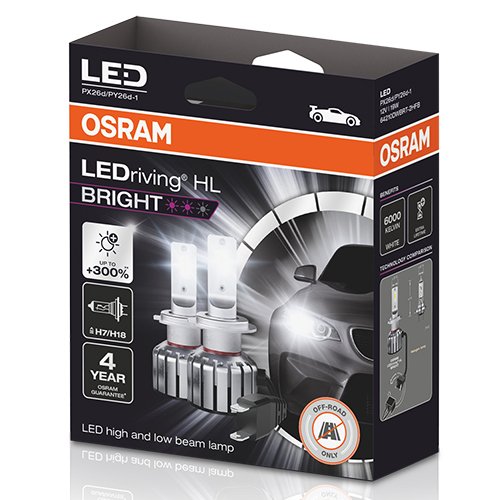 OSRAM LEDRIVING® HL BRIGHT 12V 19.0W PX26D / PY26D-1 ? \"H7/H18\"