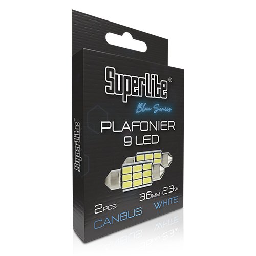 BOMBILLA PLAFONIER 9 LED 36MM 5W CANBUS WHITE