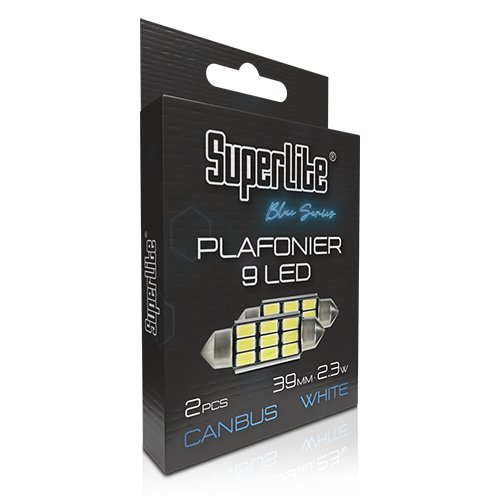 BOMBILLA PLAFONIER 9 LED 39MM 5W CANBUS WHITE