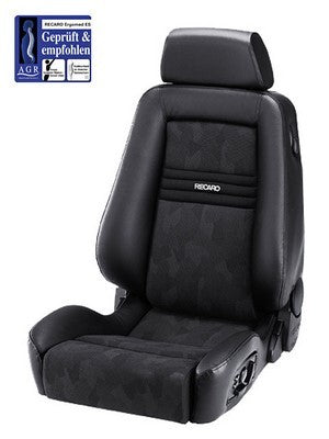 ASIENTO RECARO ERGOMED ES CLIMA ARTISTA NEGRO/PIEL NEGRO COPILOTO