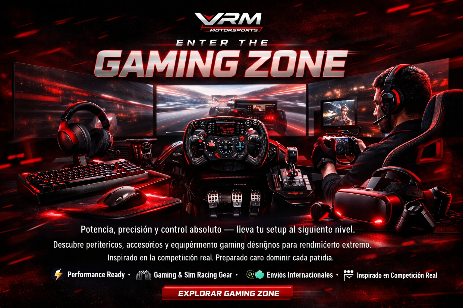 GAMING ZONE - ACCESORIOS Y PERIFERICOS GAMING PROFESIONALES