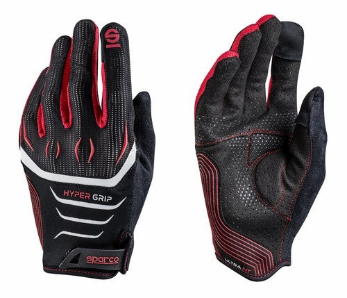 Sparco Guantes Hypergrip Talla 8 Negro/Re - Sparco original VRM Motorsports imagen 1