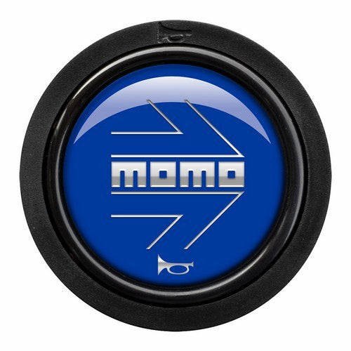 PULSADOR MOMO ARROW LOGO.POLISH AZUL.-CHR.2C F (DESCATALOGADO) MOMO | VRM Motorsports