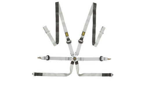 OMP ARNES EN DYNEEMA® PARA SALOON - 6 PUNTOS - PULL UP. ERGAL AJUSTE - NEGRO/BLANCO - OMP original VRM Motorsports imagen 1