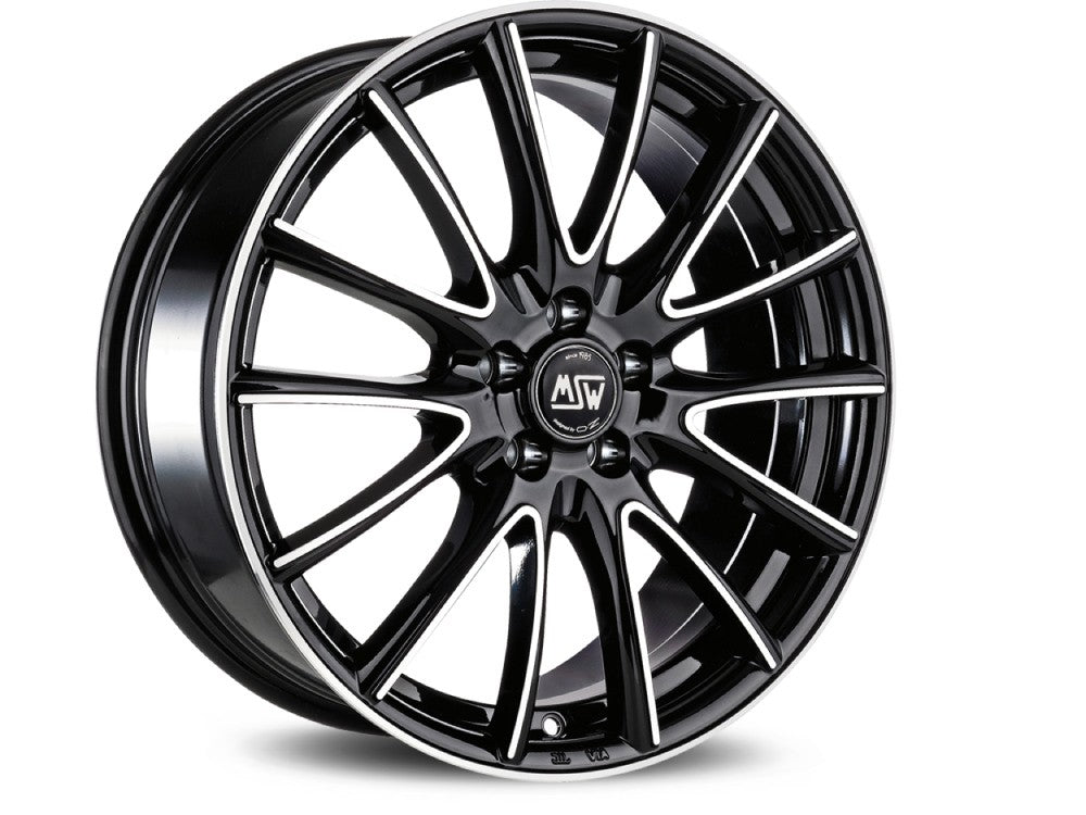 OZ LLANTA MSW MSW 86 7.5x17 ET36 5x110 BLACK FULL POLISHED (GBFP) KBA NAD