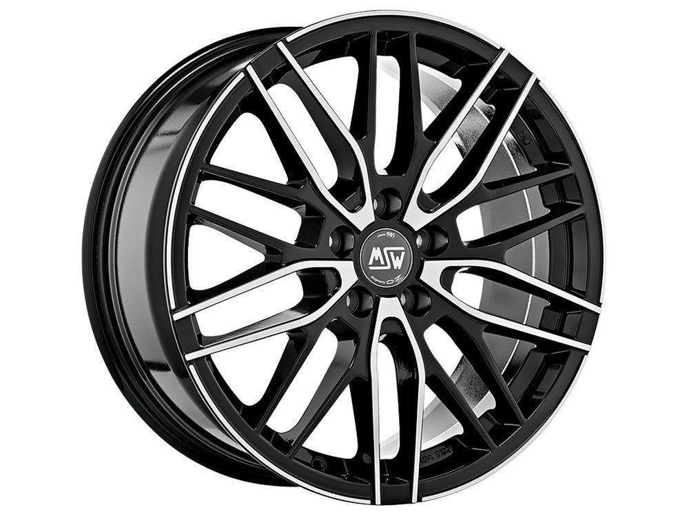 OZ LLANTA MSW MSW 72 8x18 ET28 5x112 BLACK FULL POLISHED (GBFP)