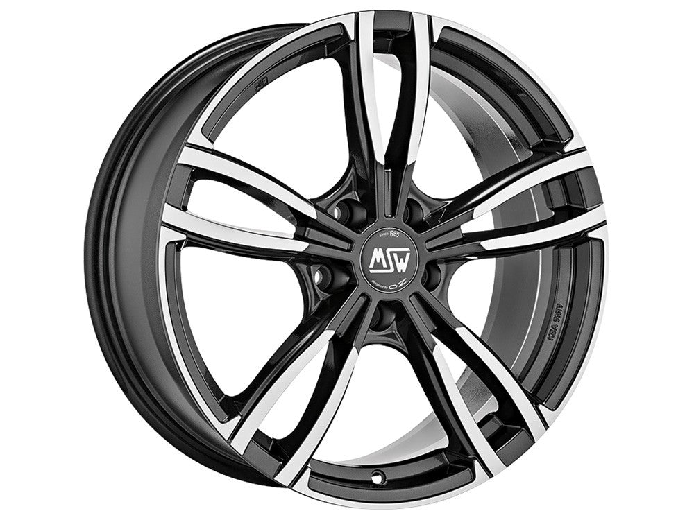 OZ LLANTA MSW MSW 73 8.5x18 ET50 5x120 GRIS OSCURO BRILLANTE PULIDO