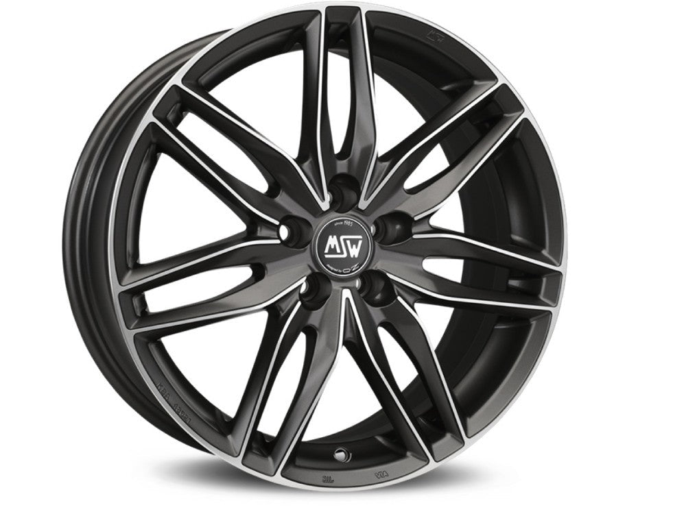 OZ LLANTA MSW MSW 24 8x17 ET40 5x115 PLATA METAL MATE PULIDO (MGMFP) KBA NAD