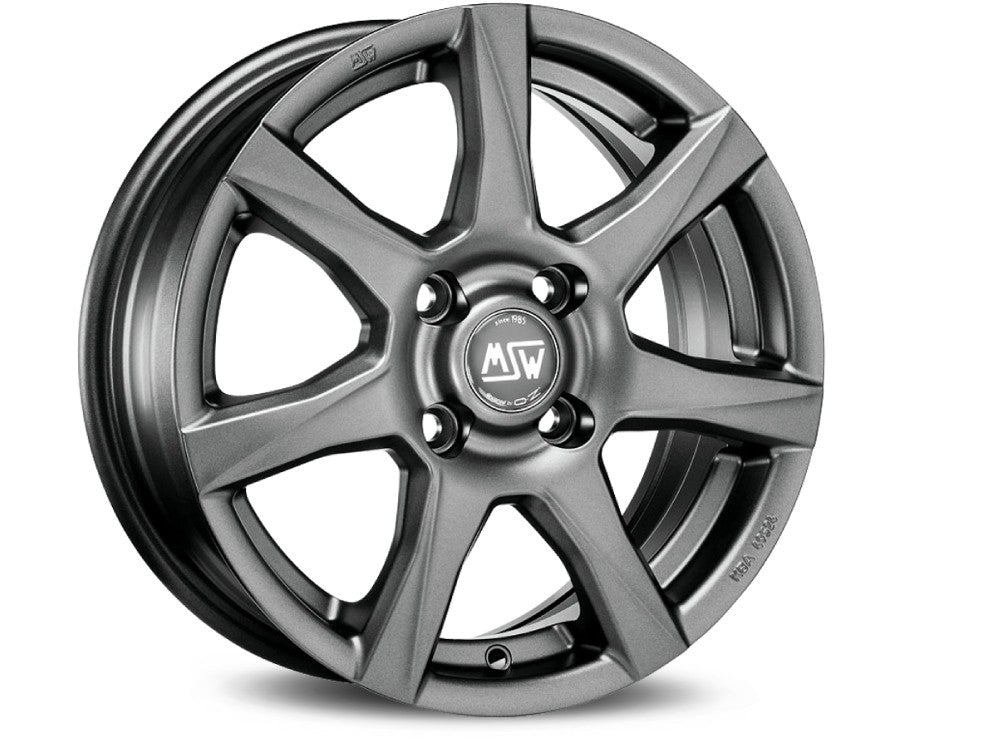OZ LLANTA MSW MSW 77 7x16 ET37 4x108 GRIS MATE OSCURO KBA NAD
