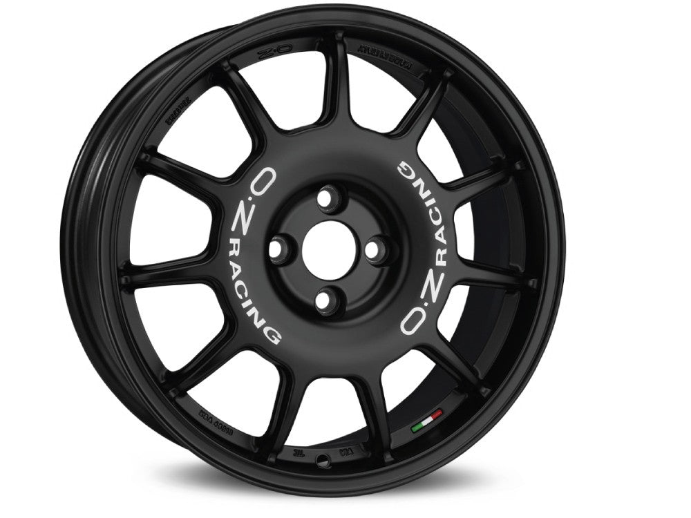 OZ LLANTA OZ LEGGENDA 7x17 ET42 4x100 MATT BLACK WHITE LETTERING KBA NAD