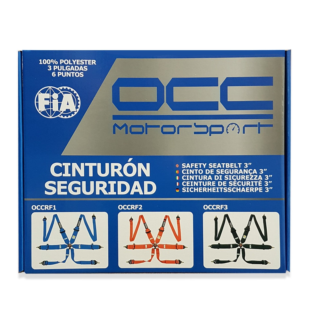 ARNÉS OCC 6 PUNTOS 3 PULGADAS ROJO FIA NEW - OCC Motorsport - VRM Motorsports