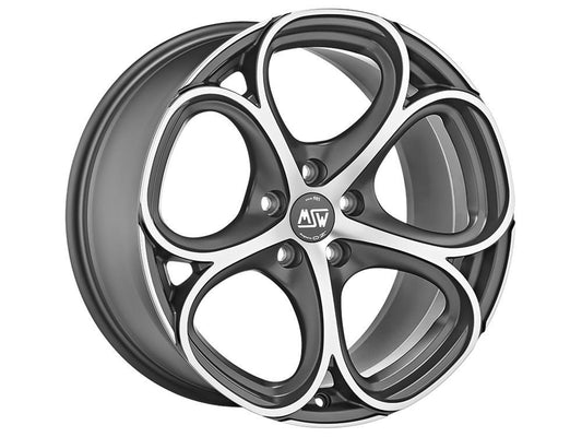 LLANTA  ALFA ROMEO MSW 82 9x20 ET31 5x110 65.06 MATT GUN METAL FULL POLISHED (MGMFP)