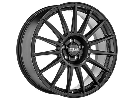 LLANTA  OZ SUPERAKING DAKAR 9.5x21 ET46 5x130 71.56 MATT BLACK SILVER LETTERING