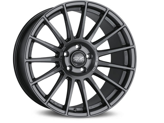 LLANTA  OZ SUPERAKING DAKAR 9.5x21 ET46 5x130 71.56 MATT GRAPHITE SILVER LETTERING