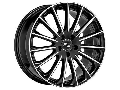 LLANTA  MSW MSW 30 8.5x18 ET40 5x114.30 64.12 BLACK FULL POLISHED (GBFP)