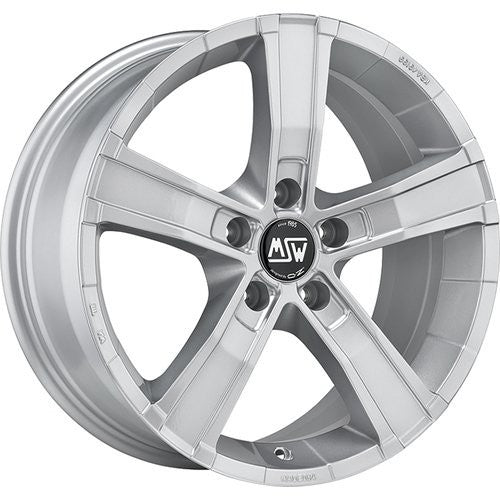 LLANTA  MSW SAHARA 5 MSW 8x18 ET45 5x120 65.06 FULL SILVER