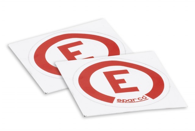 Sparco E Location Sticker Large - Sparco original VRM Motorsports imagen 1