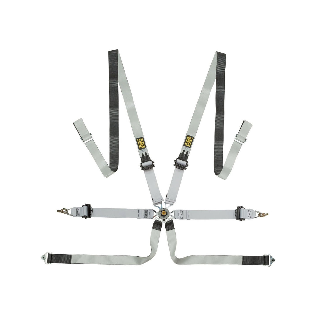 OMP ARNES EN DYNEEMA® PARA SALOON - 6 PUNTOS - PULL UP. ERGAL AJUSTE - MAGNESIUM FREE - NEGRO/BLANCO - OMP original VRM Motorsports imagen 1