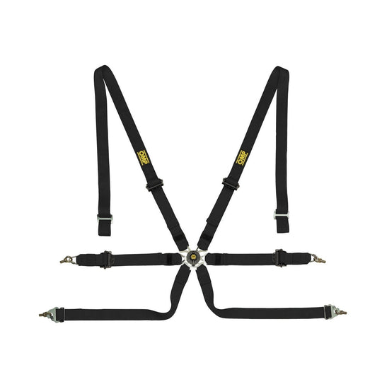 ARNES EN POLYESTER PARA SALOON - 6 PUNTOS - PULL UP. ERGAL AJUSTE- NEGRO OMP RACING | VRM Motorsports