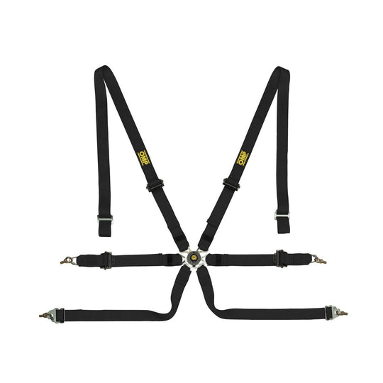 OMP ARNES EN POLYESTER PARA SALOON - 6 PUNTOS - PULL UP. ERGAL AJUSTE- NEGRO - OMP original VRM Motorsports imagen 1