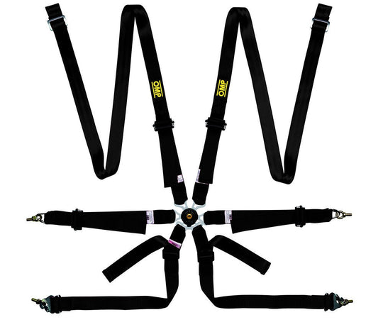 ARNES EN POLYESTER PARA SALOON - 6 PUNTOS - PULL DOWN. ERGAL AJUSTE- NEGRO OMP RACING | VRM Motorsports