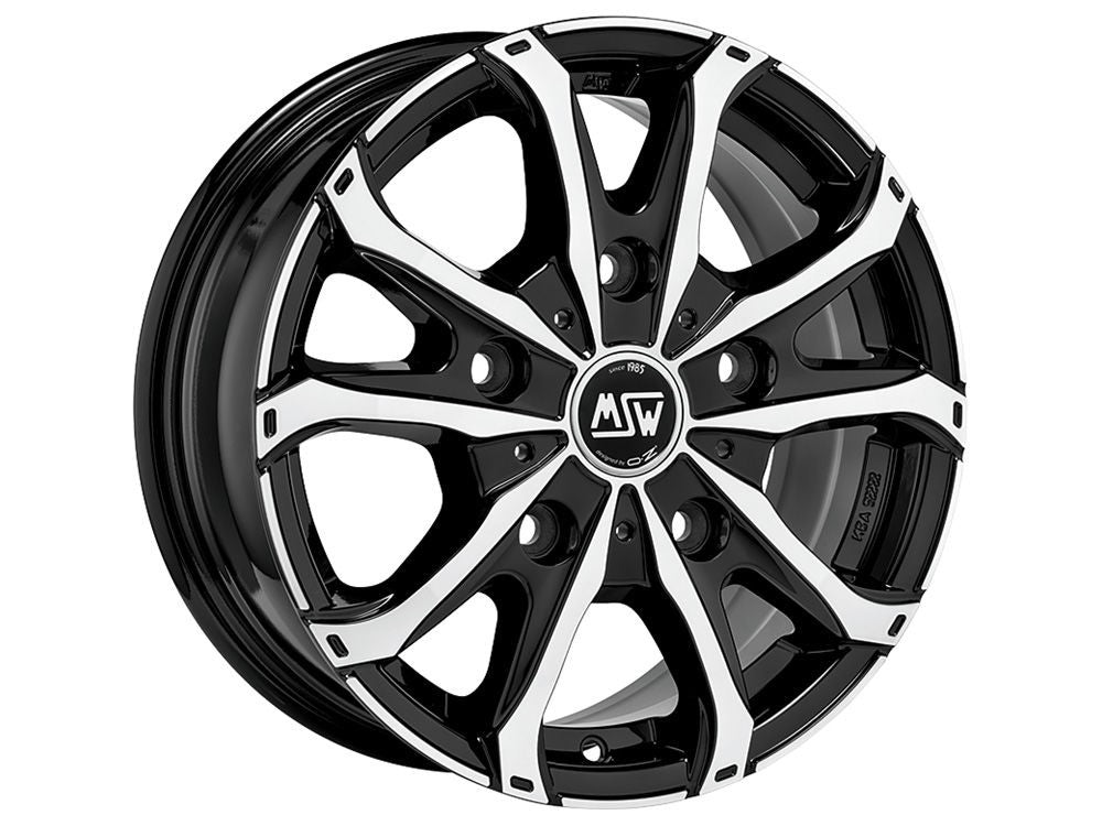 OZ LLANTA MSW MSW 48 VAN 6,5x16 ET55 5x130 78,1 NEGRO PULIDO (GBFP)