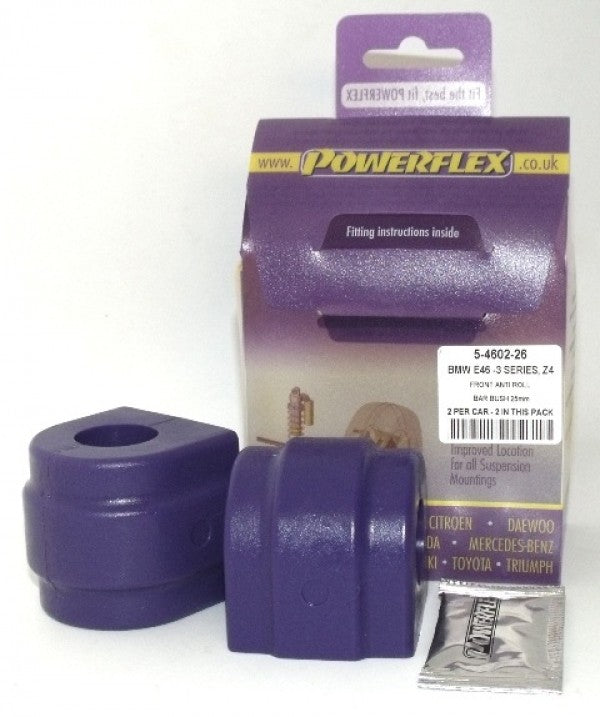 Delantero Barra Estabilizadora Silentblock 26Mm Powerflex PFF5-4602-26 VRM Motorsports