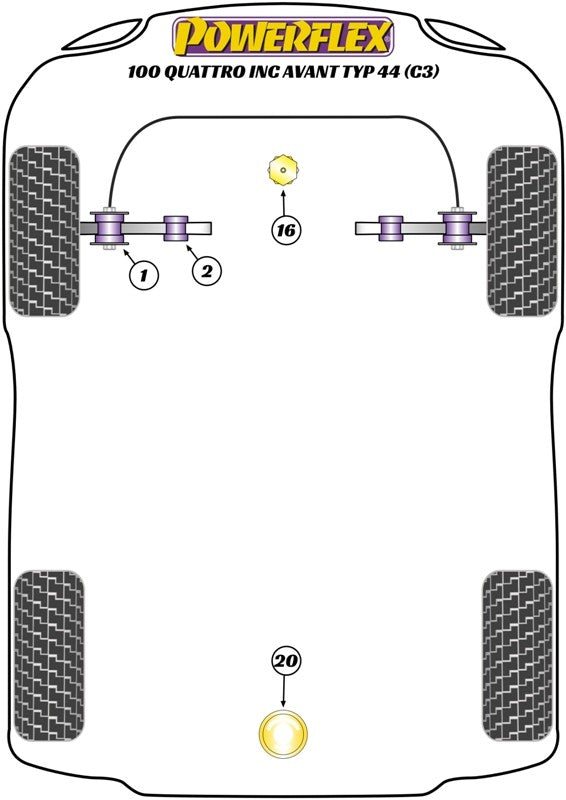 Trasero Diferencial Trasero Montaje Silentblock Powerflex PFR85-1020 VRM Motorsports imagen 2