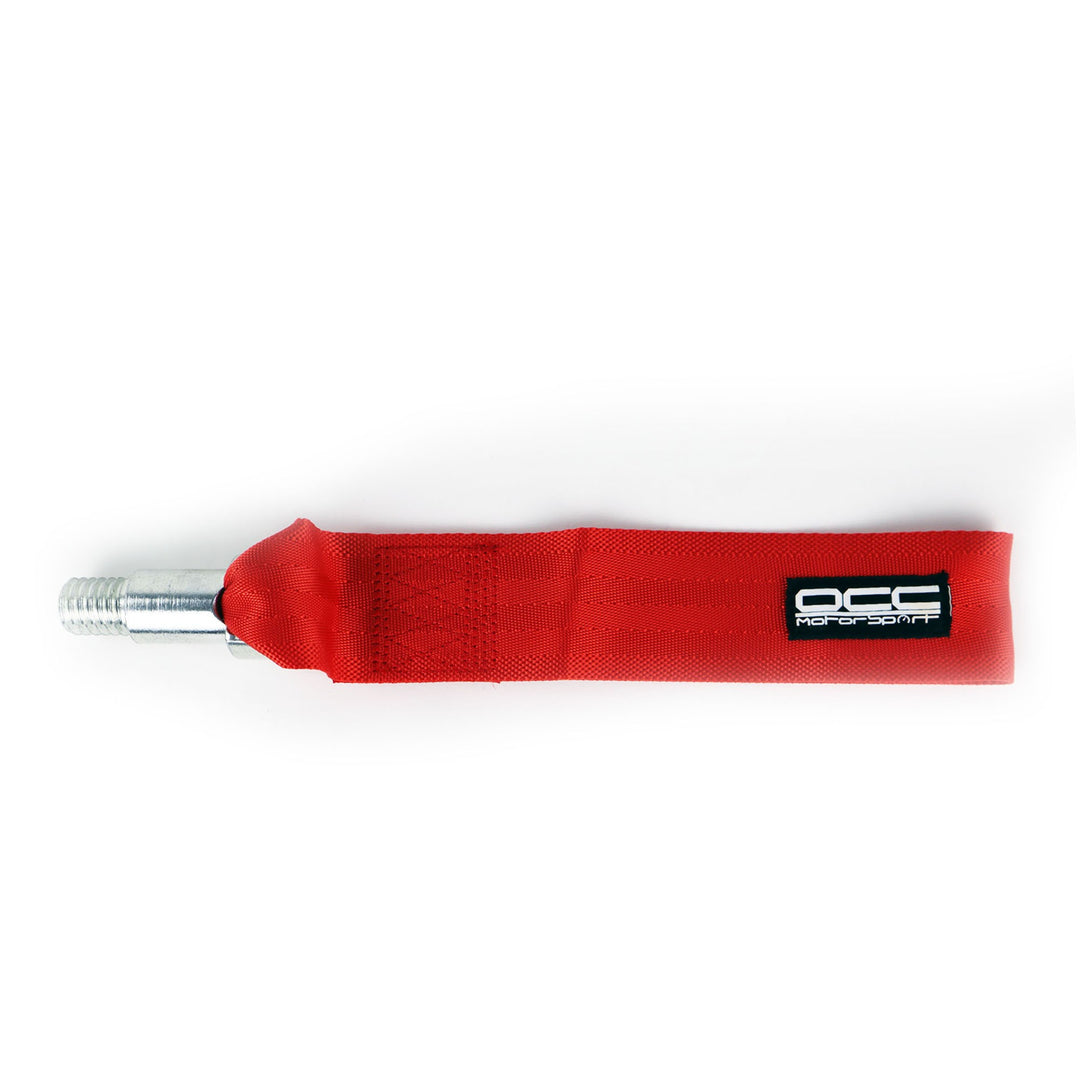 CINTA DE REMOLQUE ROJA CON TORNILLO OCC MOTORSPORT - OCC Motorsport - VRM Motorsports