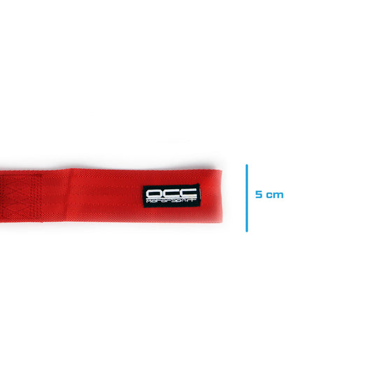 CINTA DE REMOLQUE ROJA CON TORNILLO OCC MOTORSPORT - OCC Motorsport - VRM Motorsports