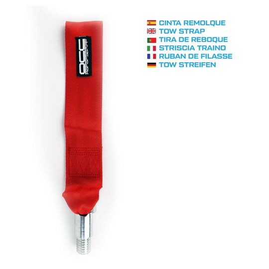Sparco Cinta De Remolque Roja Con Tornillo Occ Motorsport - Sparco original VRM Motorsports imagen 4