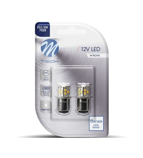 BLISTER 2X M-TECH ECONO LB113W - BAY15D, 21XSMD2835,