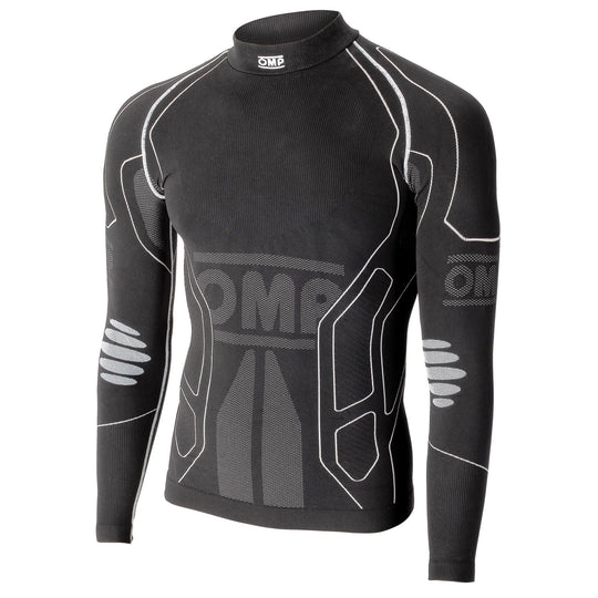 CAMISETA INVIERNO KS NEGRA TALLA 8-10 PARA NIÑOS OMP RACING | VRM Motorsports