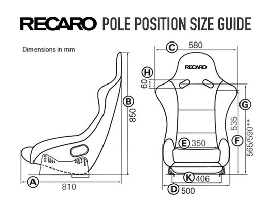 Asiento RECARO (Tuv) Pole Position - Piel Artificial Negro/Dinamica Negro Piloto&Copiloto - Imagen 7 RECARO VRM Motorsports