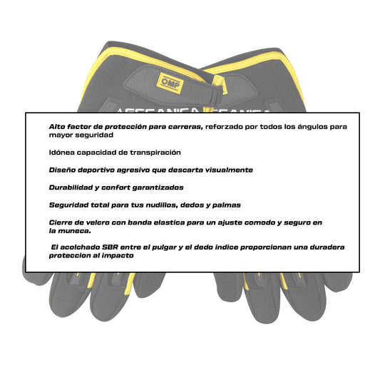 GUANTES DE TRABAJO OMP - OMP original VRM Motorsports imagen 3