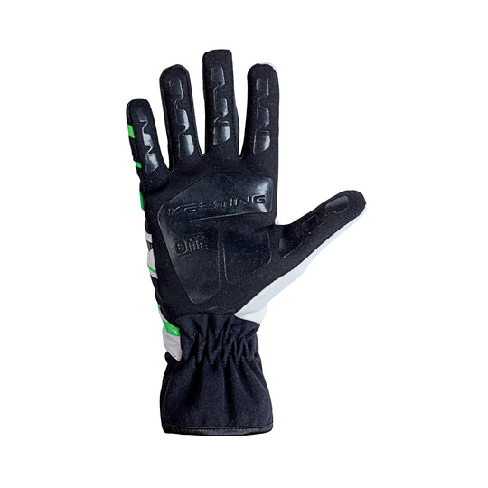 OMP KS-3 GUANTES MY2018 NEGRO/BLANCO/VERDE TALLA XXS - OMP original VRM Motorsports imagen 2