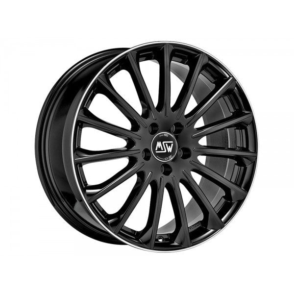 OZ LLANTA MSW MSW 30 8,5x18 ET35 5x112 73 NEGRO BRILLANTE+DIAMOND LIP