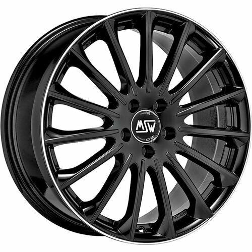OZ LLANTA MSW MSW 30 9,5x19 ET45 5x112 73 NEGRO BRILLANTE+DIAMOND LIP