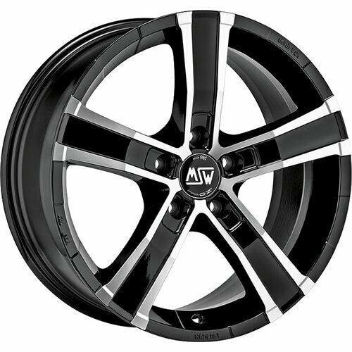 OZ LLANTA MSW SAHARA 5 MSW 8x18 ET40 5x127 71,6 NEGRO PULIDO (GBFP)
