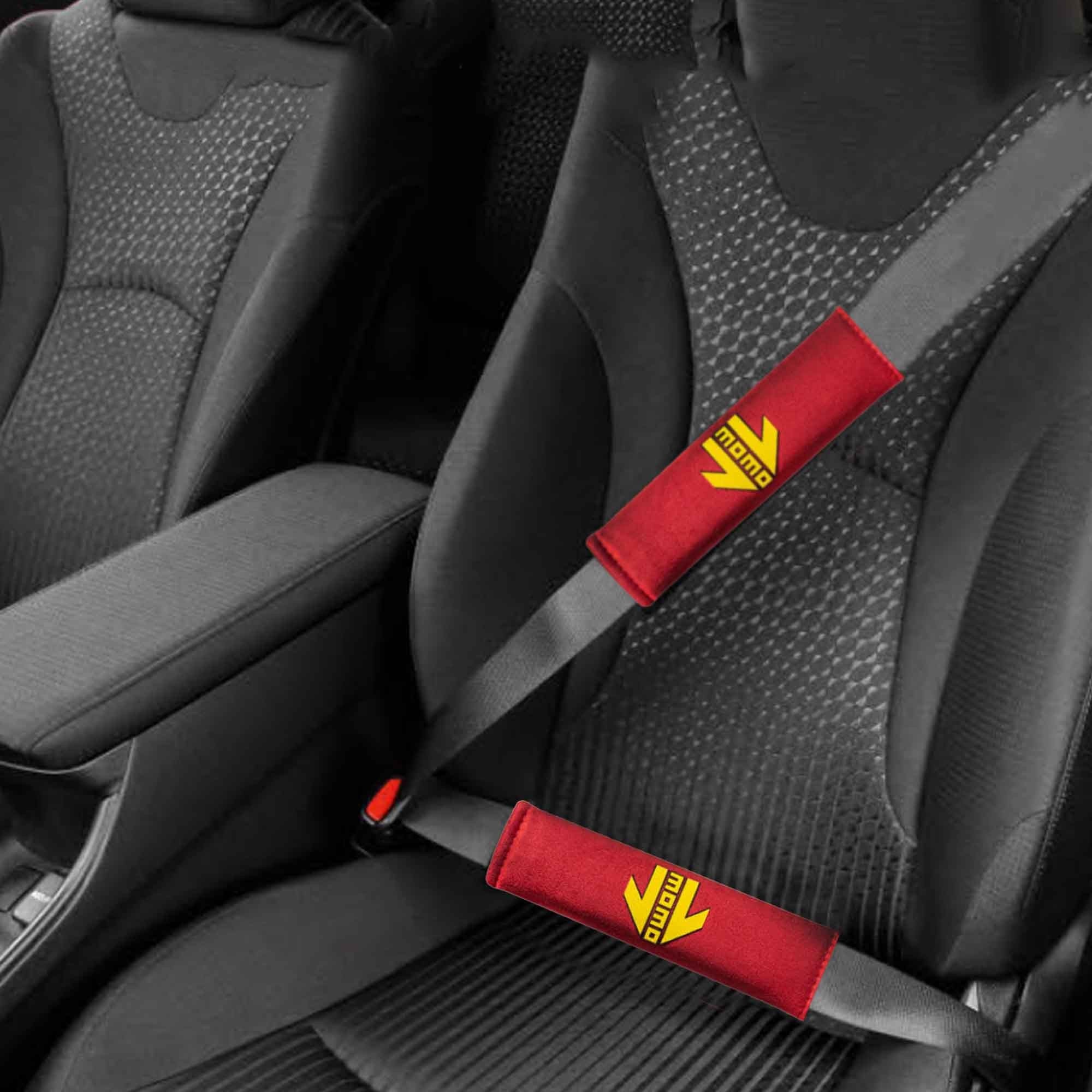SET ALMOHADILLAS MOMO CINTURON COCHE ROJO/AMARILLO MOMO | VRM Motorsports