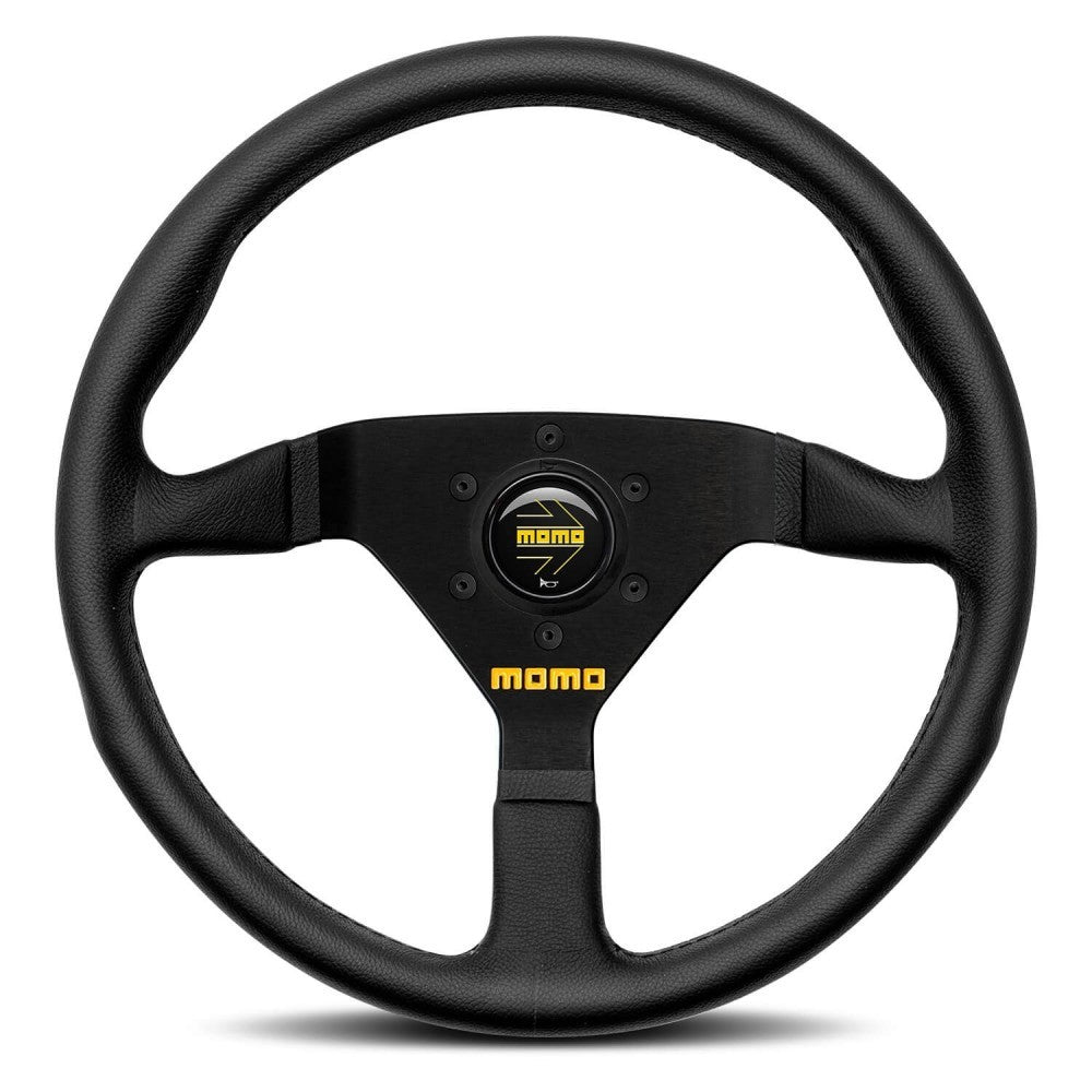 VOLANTE MOMO 320MM PIEL NEGRA MOD.78