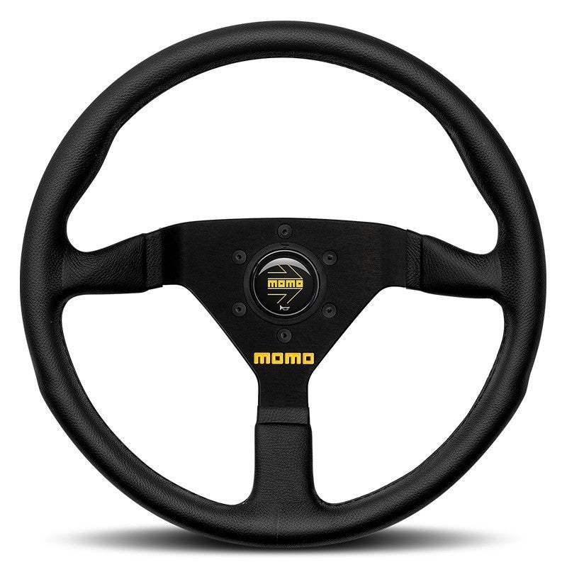 VOLANTE MOMO 350 MM PIEL NEGRA MOD.78 MOMO | VRM Motorsports